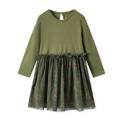 Milkbarn Milkbarn Cotton Stretch Long Sleeve Ballet Dress