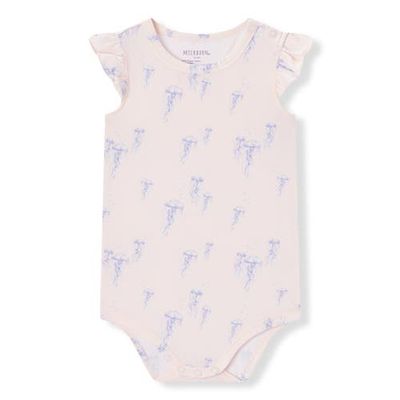 Milkbarn Milkbarn Cotton Stretch Ruffle One Piece