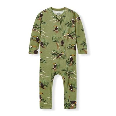 Milkbarn Milkbarn Cotton Stretch Zipper Pajama