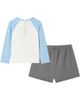 Milkbarn Milkbarn Long Sleeve Shirt and Trunks Swim Set - 2