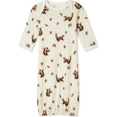 Milkbarn Milkbarn Luxe Stretch Newborn Gown and Hat Set