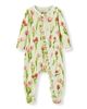 Milkbarn Milkbarn Luxe Stretch Ruffle Footed Romper - 1