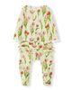Milkbarn Milkbarn Luxe Stretch Ruffle Footed Romper - 2