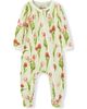 Milkbarn Milkbarn Luxe Stretch Zipper Footed Romper - 1