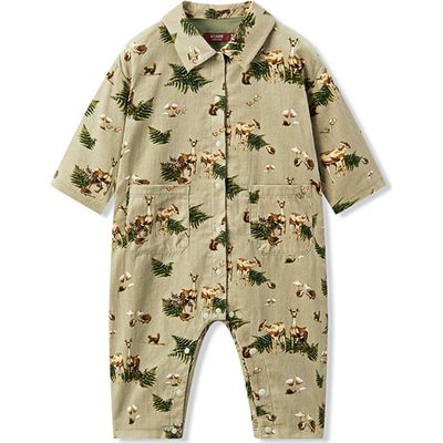 Milkbarn Milkbarn Organic Corduroy Cotton Snap Jumper