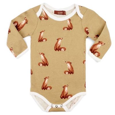 Milkbarn Milkbarn Organic Cotton Long Sleeve One Piece
