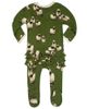 Milkbarn Milkbarn Ruffle Zipper Footed Romper - 2