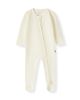 Milkbarn Milkbarn Waffle Zipper Footed Romper - 1