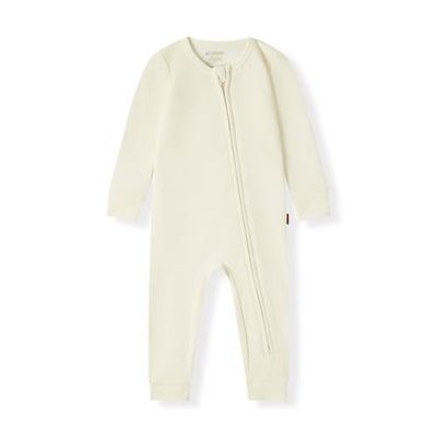 Milkbarn Milkbarn Waffle Zipper Pajama