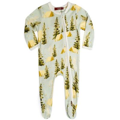 Milkbarn Milkbarn Zipper Footed Romper