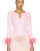 Milkwhite Milkwhite Feather Cardigan - 1