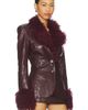 Milkwhite Milkwhite Fitted Blazer With Faux Fur Detail - 2