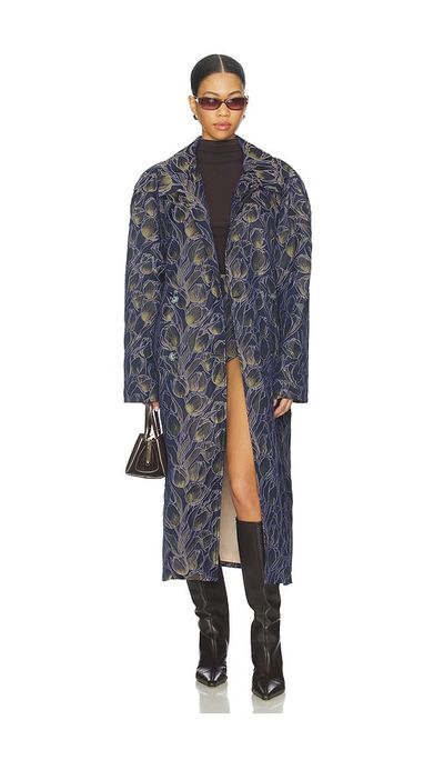 Milkwhite Milkwhite Long Printed Coat