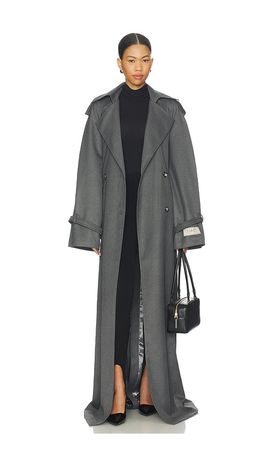 Milkwhite Milkwhite Long Trench Coat