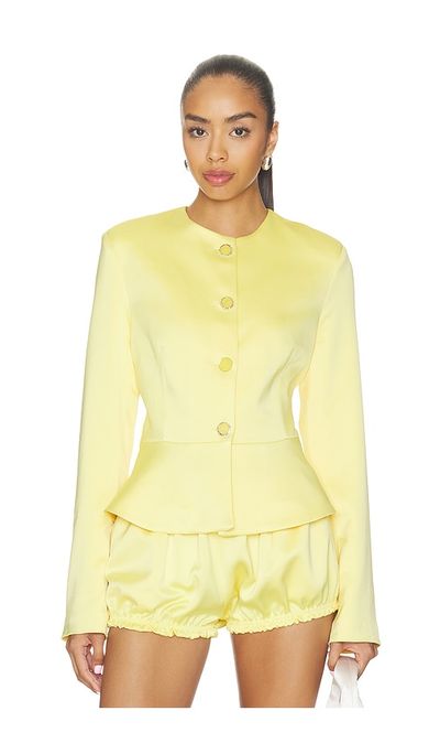 Milkwhite Milkwhite Satin Button Up Blazer