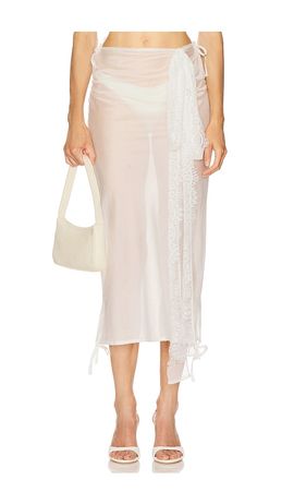 Milkwhite Milkwhite x REVOLVE Midi Skirt With Lace Details
