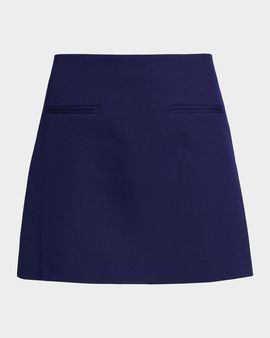 Milly A-Line Cady Mini Skirt