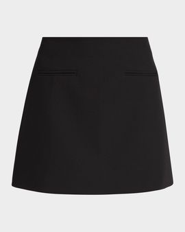 Milly Cady Solid Mini Skirt