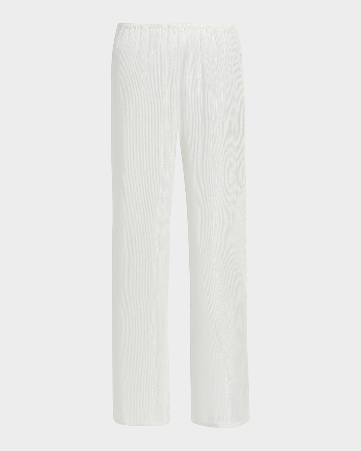 Milly Celina Pinstriped Sheer Cover-Up Pants