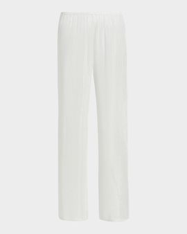 Milly Celina Pinstriped Sheer Cover-Up Pants