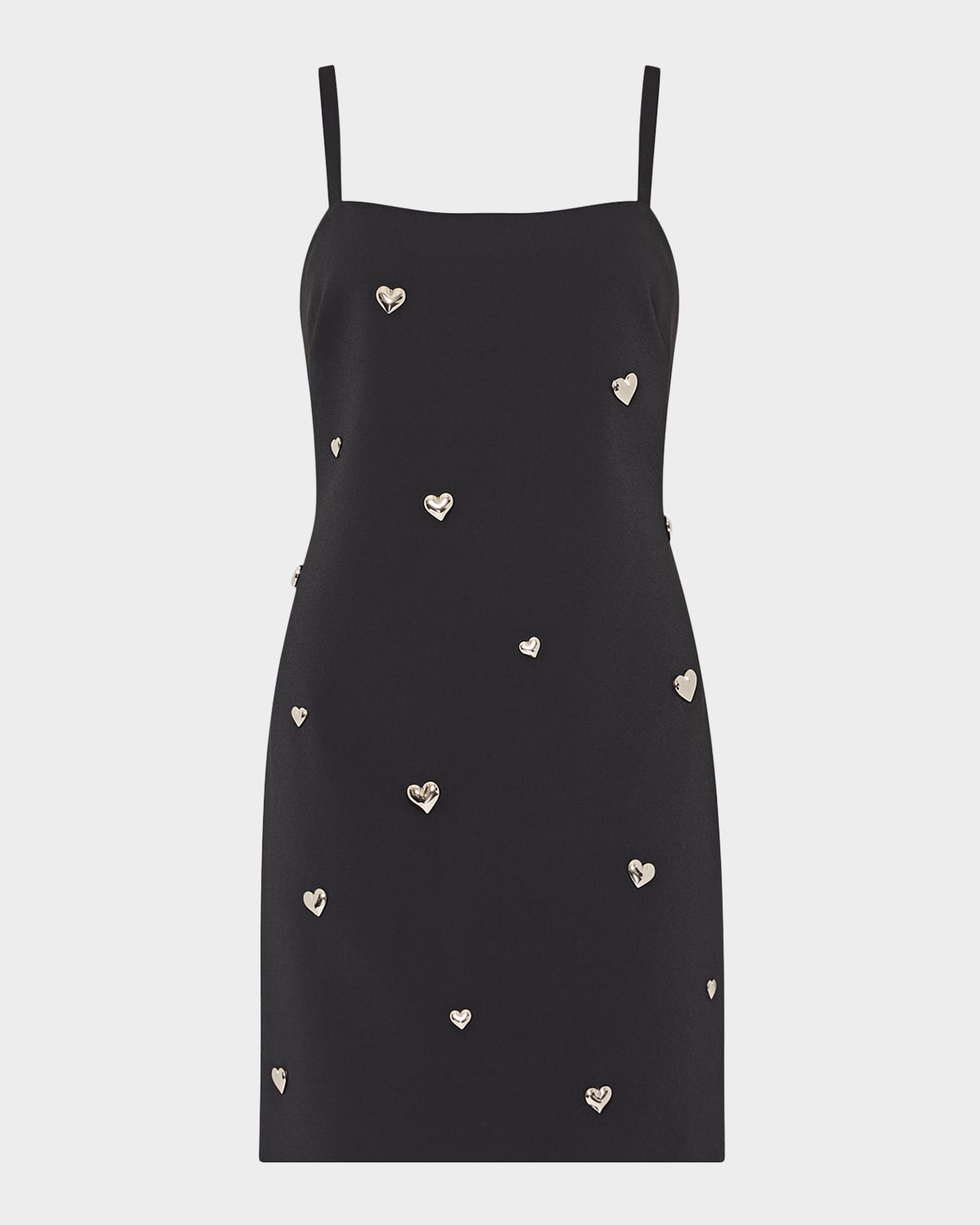 Milly Colette Heart-Embellished Mini Dress