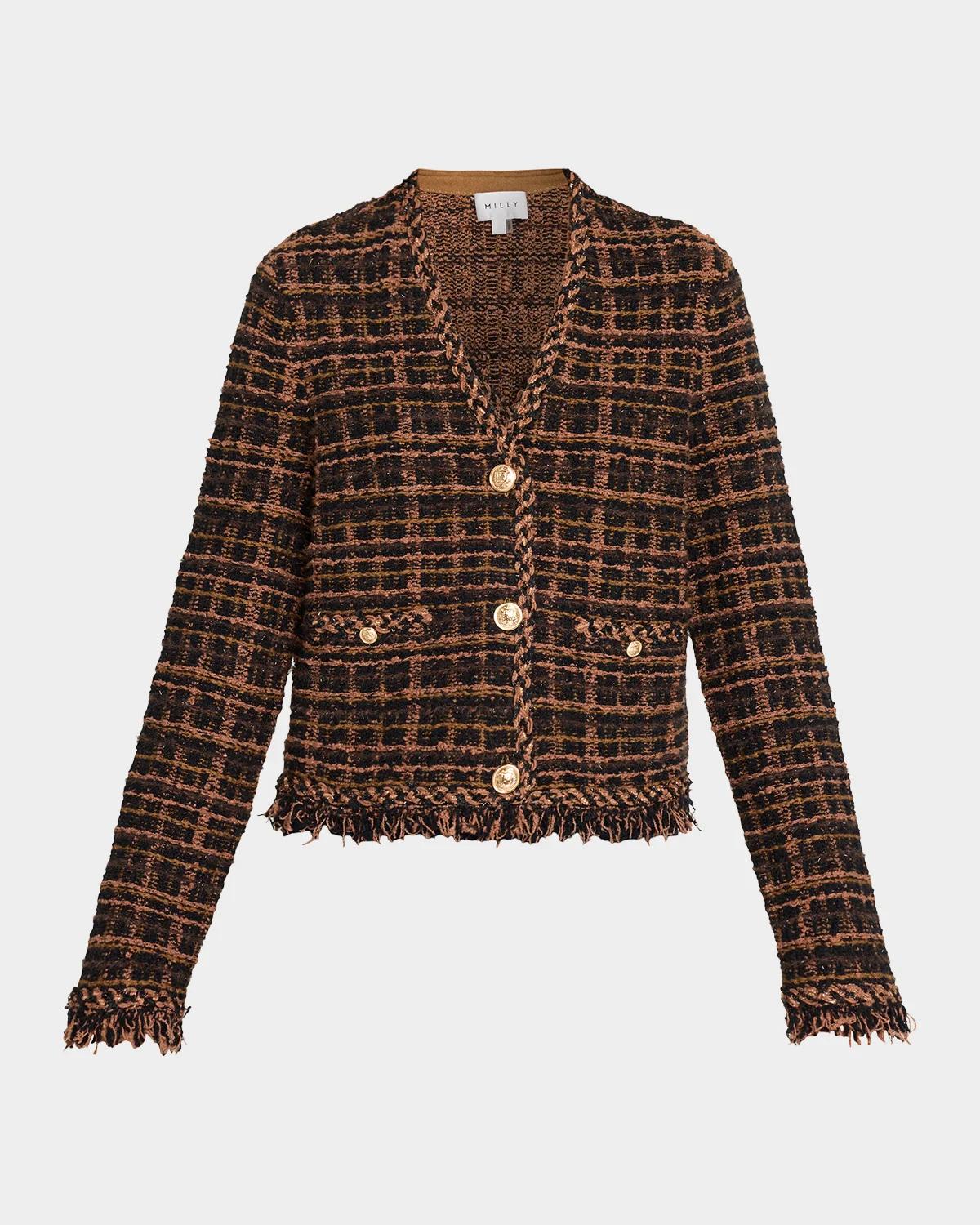 Milly Daphne Fringe Cardigan Jacket