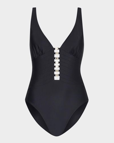 Milly Golden Accent One-Piece Swimsuit