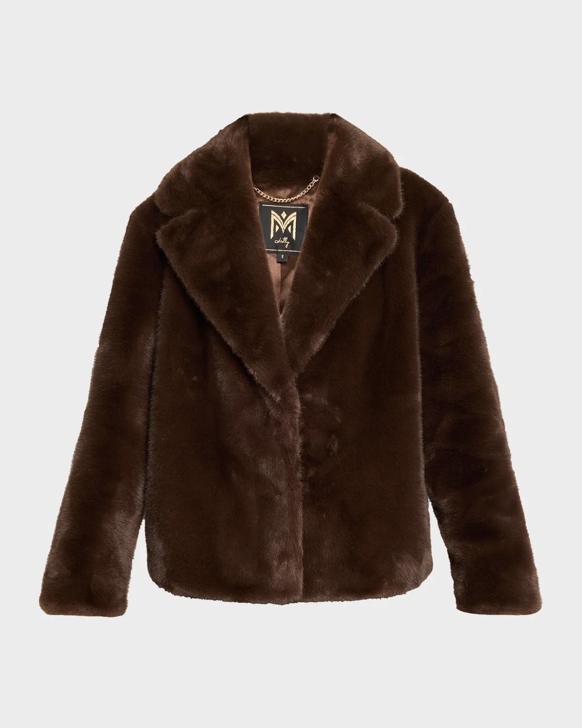 Milly Harlow Faux Mink Coat