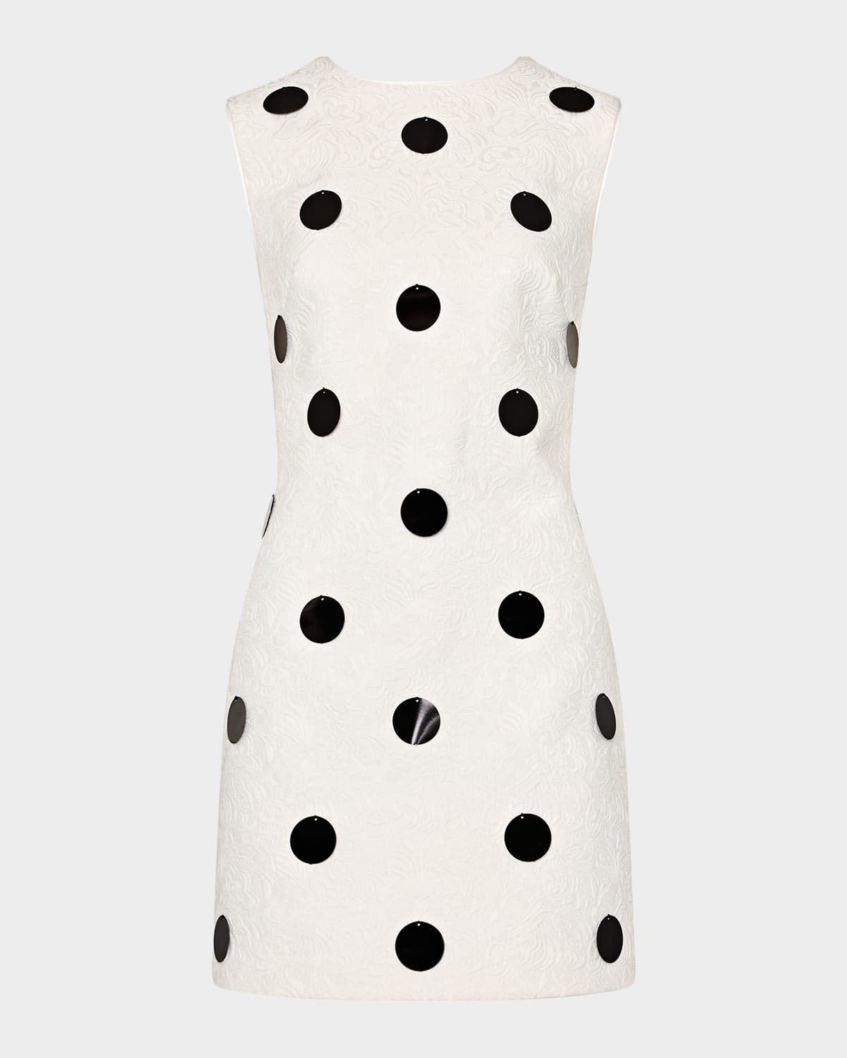 Milly Ivette Sleeveless Paillette Floral Mini Dress