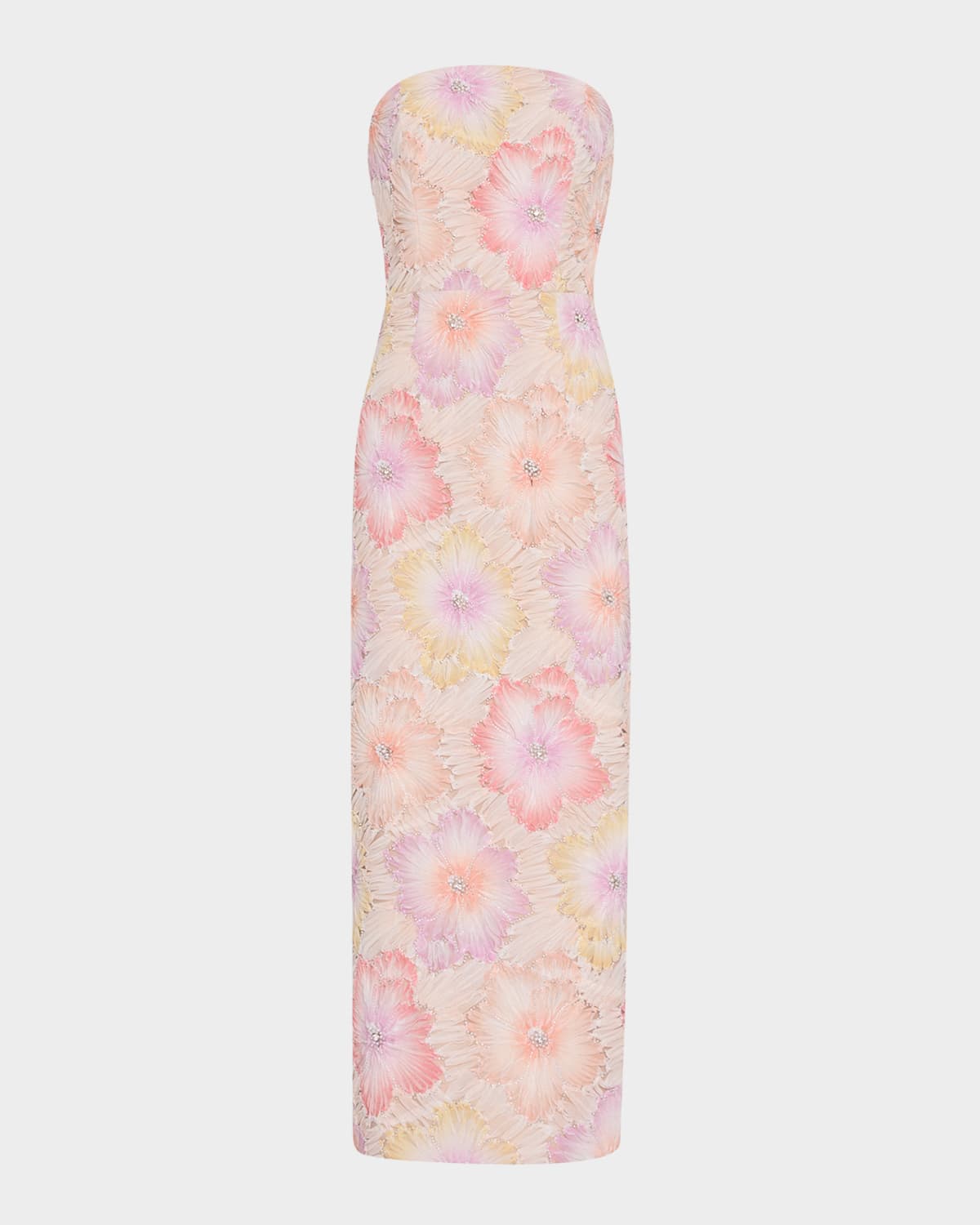 Milly Kait Floral Embroidered Midi Dress