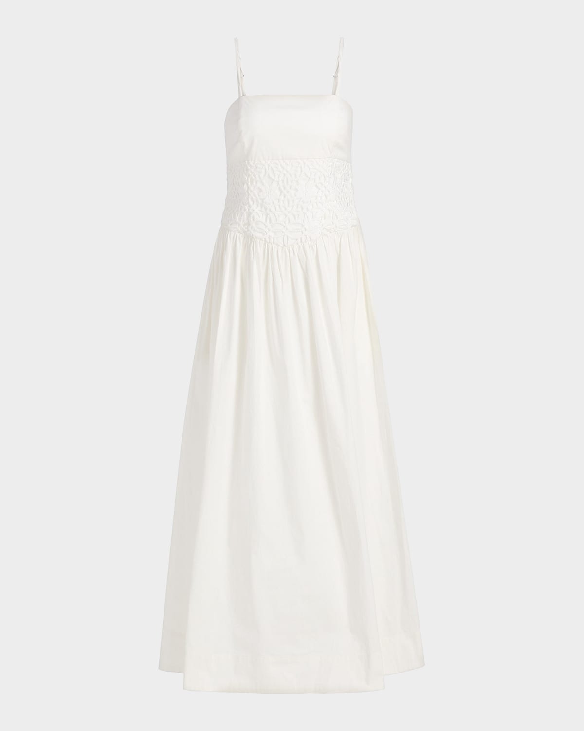 Milly Lou Crochet Stretch-Cotton Maxi Dress