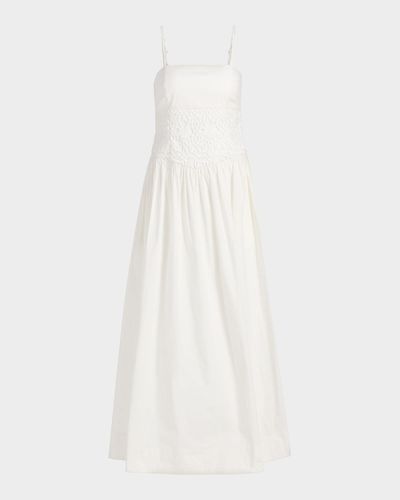 Milly Lou Crochet Stretch-Cotton Maxi Dress