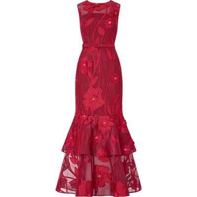 Milly Milly Anna Grand Fleur Embroidered Gown