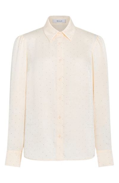 Milly Milly Ashton Crushed Satin Shirt