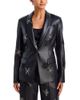Milly Milly Avery Faux Leather Beaded Blazer - 1