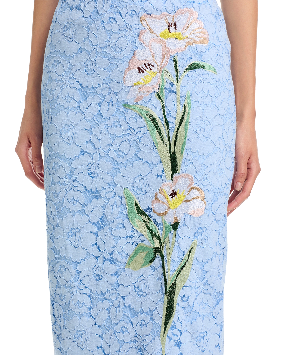 milly isabella embroidered dress Milly Meredith Embroidered Maxi Dress main image 0