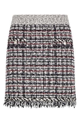 Milly Milly Dove Fringed Miniskirt
