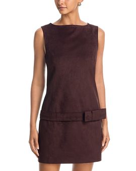 Milly Milly Fern Faux Suede Mini Dress