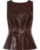 Milly Milly Gwen Faux Leather Belted Top - 1