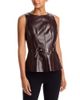 Milly Milly Gwen Faux Leather Top - 1