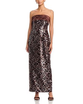Milly Milly Hanna Sequined Column Maxi Dress