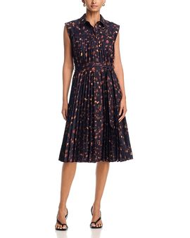 Milly Milly Johanna Printed Twill Dress