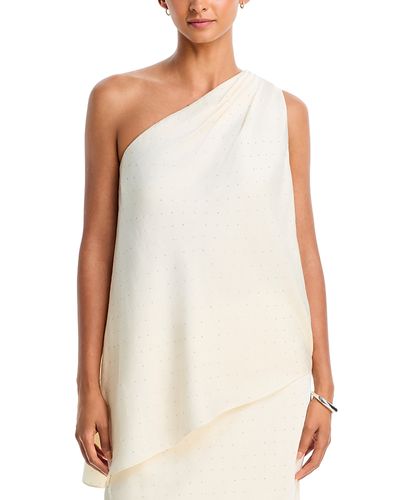Milly Milly Kim One Shoulder Studded Top