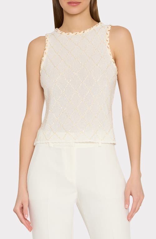 Milly Milly Meli Beaded Sleeveless Sweater