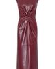 Milly Milly Nat Twist Faux Leather Midi Dress - 1