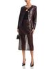 Milly Milly Novah Faux Leather Midi Skirt - 2
