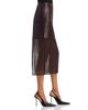 Milly Milly Novah Faux Leather Midi Skirt - 4