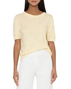 Milly Milly Rosalyn Short Sleeve Sweater
