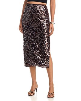 Milly Milly Roxanne Paillette Midi Skirt