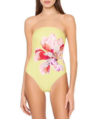Milly Milly Songe D'Iris Strapless One Piece Swimsuit